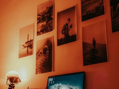 Conceptual workspace with warm lighting